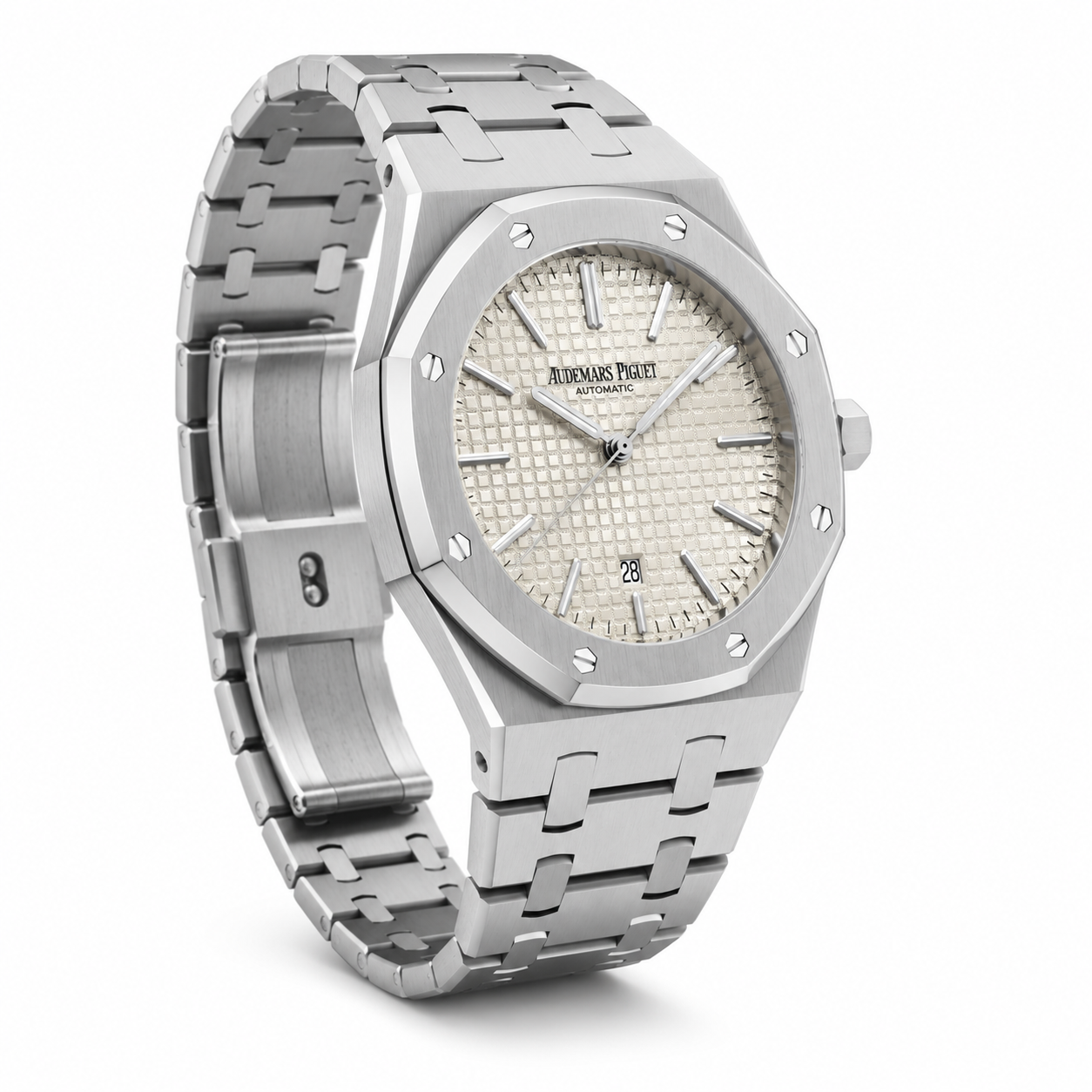 Wearik Royal Automatic Watch β Silver Tapisserie Edition