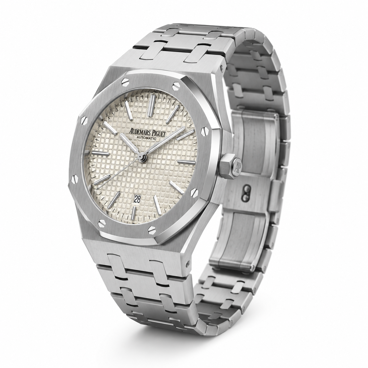 Wearik Royal Automatic Watch – Silver Tapisserie Edition