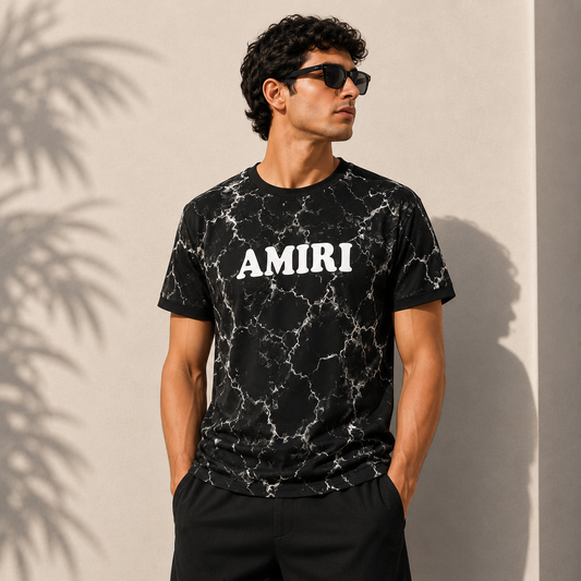 Amiri Marble Print T-Shirt