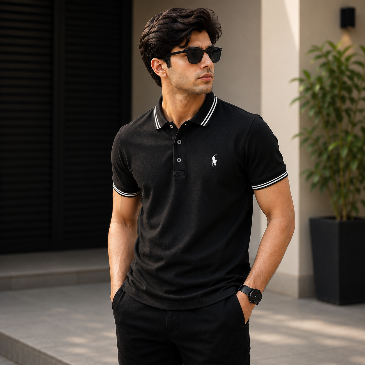 Premium Men's Polo Shirt | Classic Fit – White