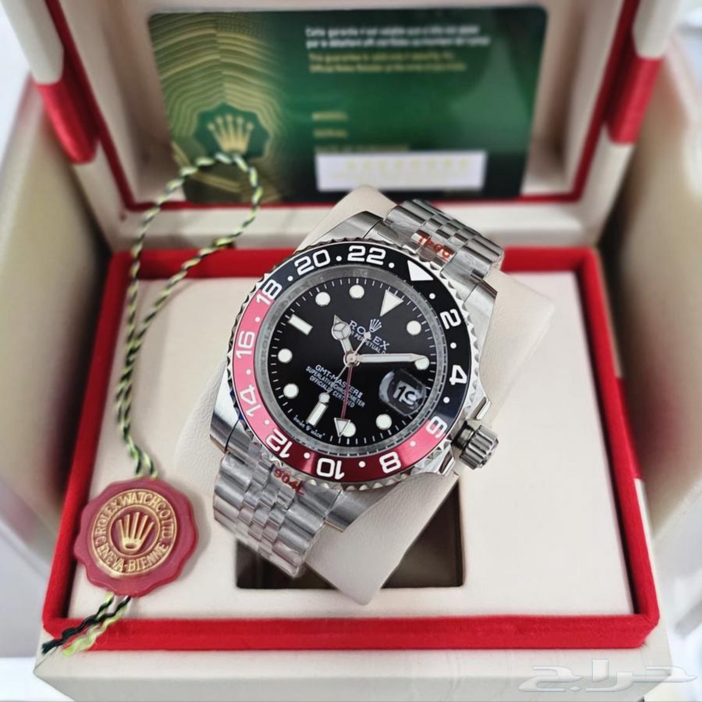 GMT Master Style Watch – Coke Red & Black Bezel