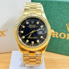 Datejust Style Watch – Gold Champagne Diamond Dial